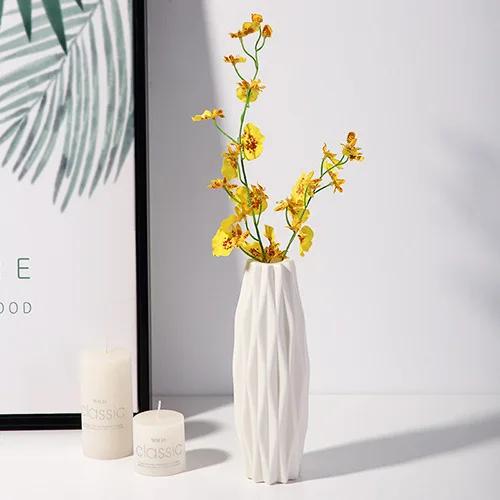 Vaso De Plástico Nórdico Simples, Pequeno Vaso De Flores Frescas, Garrafa De Armazenamento Para Flores, Sala De Estar, Decorações De Casa Moderna, Ornamentos, 1Pc - Image 1