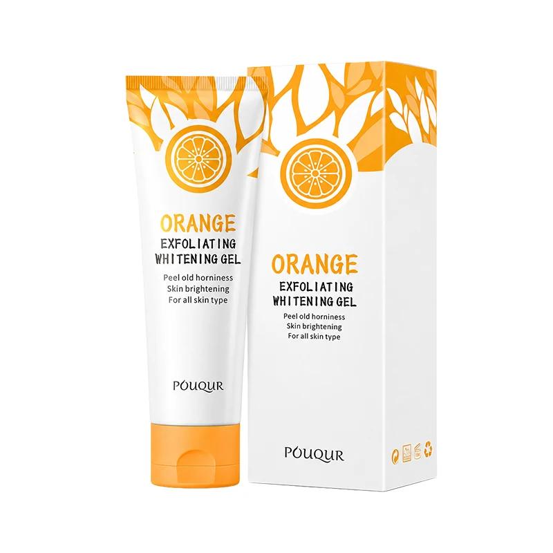 Laranja esfoliante gel removedor de manchas mortas iluminar peeling 50g reparação suave esfrega clarear hidratante hidratante cuidados com a pele coreano - Image 1