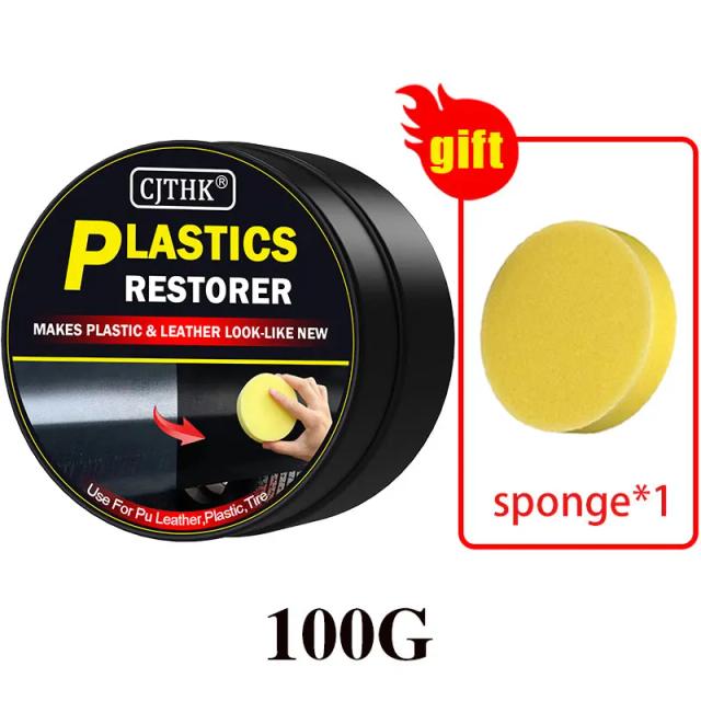 Restaurador de Plástico Automotivo - Brilho Preto Profundo - Kit de Reparo e Renovação