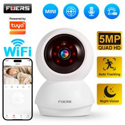 Câmera IP Fuers 4K 8MP, para uso interno, com Wi-Fi, sem fios, para vigilância, compatível com o aplicativo Tuya Smart Home, com função de rastreamento automático, sistema de segurança CCTV e monitor para bebés. - Image 1