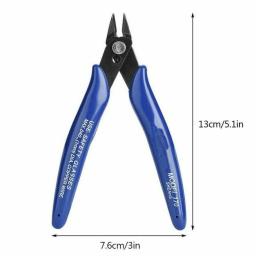 Alicate de Corte NJBLZQ em Aço Carbono para Fios Elétricos e Cabos, Alicate de Corte Lateral, Alicate de Corte Rente, Ferramenta Manual Doméstica Azul - Image 3