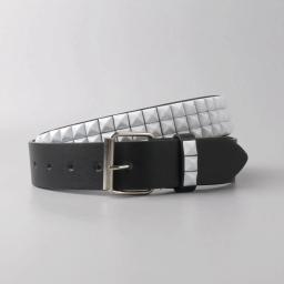 Cinto Masculino de Moda com Fivela de Metal e Rebites em PU - Image 6
