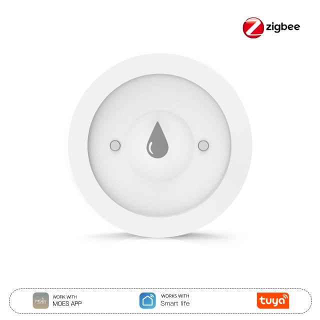 MOES Detector de Vazamento de Água Inteligente ZigBee IP66 Monitoramento Remoto