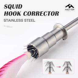 HAUT TON 1pc Corretor de gancho de lula de aço inoxidável pode restaurar anzol deformado portátil e leve acessório de equipamento de pesca - Image 1