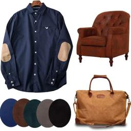 4 pçs ferro em remendos reparação remendos oval camurça couro cotovelo remendos cotovelo joelho remendos de veludo para camisola reparação roupas jeans - Image 2