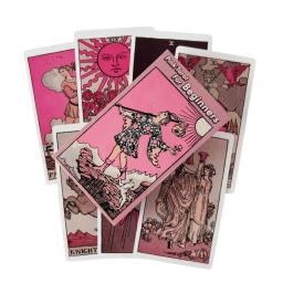 Jogo de cartas de tarô rosa rider para iniciantes, baralho de adivinhação, versões em inglês, edição oracle, jogo de mesa para festa - Image 1