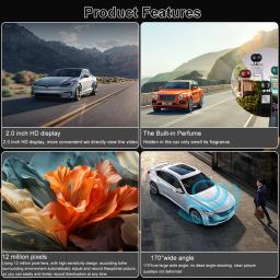 Câmera DVR de Carro 4K HD Nova Gravadora de Veículo Gravador de Vídeo 1080P Ângulo de 170 Visão Noturna Gravadores de Ciclo de Carro Câmera Inteligente para Carro - Image 2