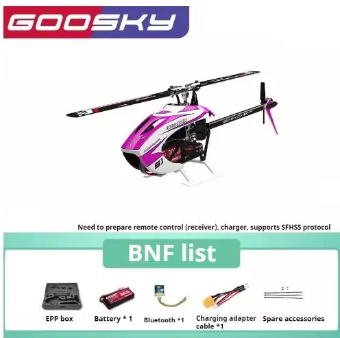 NOVO 2026 Helicóptero de controle remoto S1, modelo de avião GOOSKY, modelo de helicóptero de acrobacias 3D, brinquedo para atividades ao ar livre, estável