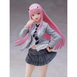 【EM ESTOQUE】Novidades Produto Original Taito DARLING in The FRANXX Zero Two Uniforme Ver. Figura de coleção para presente - Image 3