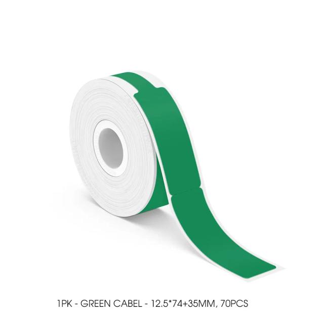 Marklife P15 Adesivo Transparente 14mm x 30mm Rolo de Papel Térmico para Máquina de Rotulagem 210 Unidades