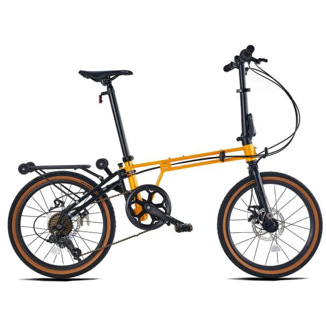 Bicicleta Dobrável 20 Polegadas Aço Carbono 7 Velocidades Freio a Disco Adulto Criança