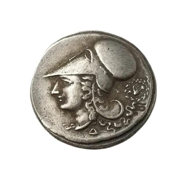 Coleção Moeda da Sorte Grega Antiga Cavaleiro Artesanato Moeda Comemorativa Ornamento de Mesa