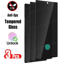 3 pçs privacidade vidro temperado para samsung galaxy s25 ultra s25 plus protetor de tela para samsung s25 s25ultra anti espião vidro - Image 1