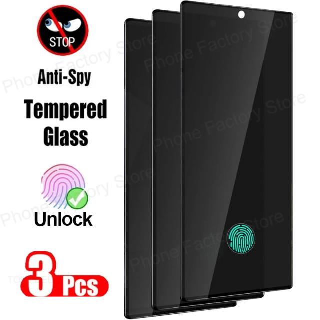 3 pçs privacidade vidro temperado para samsung galaxy s25 ultra s25 plus protetor de tela para samsung s25 s25ultra anti espião vidro