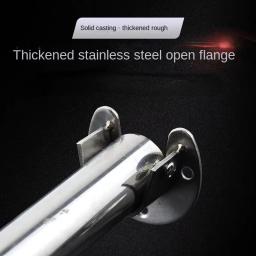 304 aço inoxidável flangeseat guarda-roupa haste de suspensão fixação acessórios de ferragem cortina haste tubo gancho fixação suporte assento - Image 5