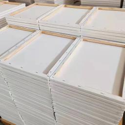 5 pçs branco em branco quadrado artista lona placa de madeira quadro algodão artista placas de lona para pintura a óleo acrílico aquarela - Image 6