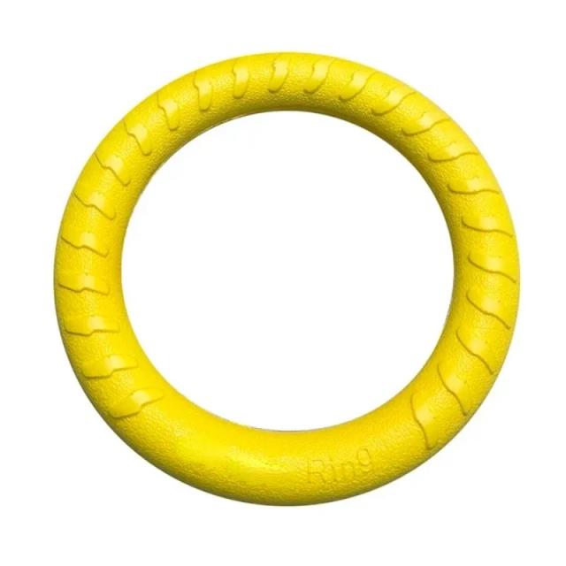 Anel de Treinamento EVA para Cães Brinquedo Interativo Resistente e Flutuante 18cm