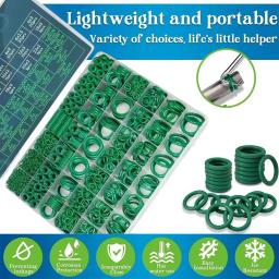 Kit de anel o de ar condicionado, 595 peças, conjunto de sortimento de anéis de borracha de vedação de 36 tamanhos para compressor automotivo, reparo de encanamento a/c - Image 4
