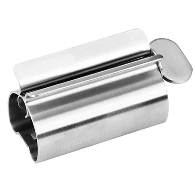Espremedor de Pasta de Dente Original Aço Inoxidável Controle de Desperdício Simples e Prático