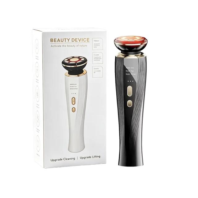 Dispositivo de Massagem Facial e para Pescoço 3 em 1, Massageadores Oculares, Aparelhos de Beleza com Carregamento USB para Firmar a Pele, Máquina de Lifting Facial