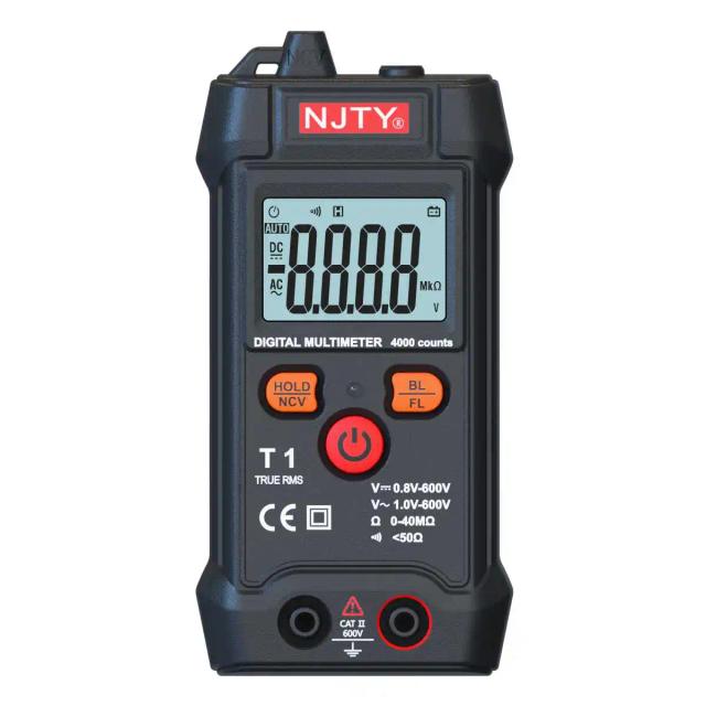 Mini Multímetro Digital Inteligente RMS 4000 Contagens - Testador de Tensão e Resistência