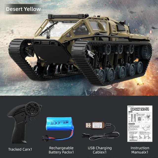 JHD Carro JJRC C8812 Tanque Rastreado 2.4G Off-Road 360 Graus