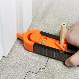Régua de Contorno Ajustável com Trava para Medição Precisa em Marcenaria e Artesanato - Image 1