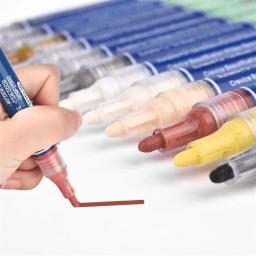 Tile Grout Canetas Branco impermeável Tile Marker Grout Pen Wall Seam Pen para telhas Piso Banheiro Descontaminação Seam Repair Tools - Image 2