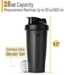 1pc portátil shaker de proteína 600ml garrafa de fitness com fio batedor bola para entusiastas de fitness atletas perfeito para ginásio ao ar livre - Image 3