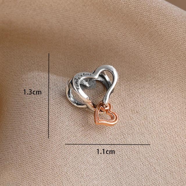 Pingente Borboleta Lua Água-Viva Prata 925 Europeia para Pulseiras DIY
