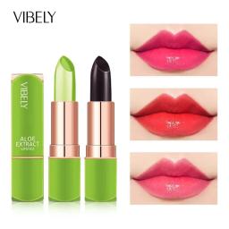 Vibely bálsamo labial que muda de humor, 7 cores, aloe vera natural, batom hidratante de longa duração para mulheres, maquiagem que muda de cor - Image 1