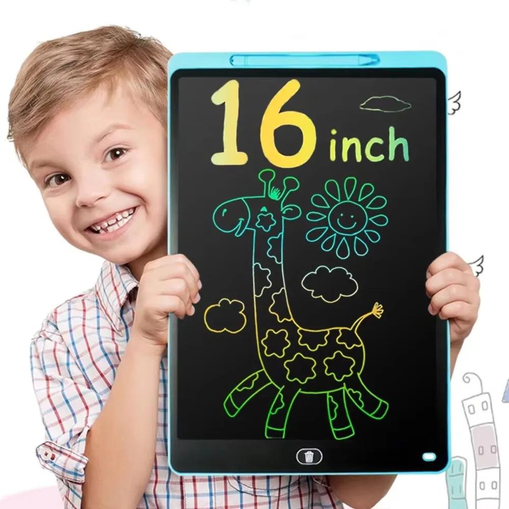 Quadro de Desenho LCD Grande de 16 Polegadas, Tablet de Escrita, Quadro Mágico Digital, Ferramentas de Arte, Brinquedos Educativos para Crianças, Presente - Image 1