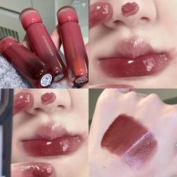 Uva fumada roxo vermelho lábio esmalte espelho água brilho labial hidratante batom líquido claro matiz maquiagem coreano feminino cosméticos - Image 2
