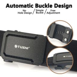 Tushi cinto tático militar para homens, resistente, nylon, metal, fivela automática, cinto de serviço policial, cinto ao ar livre, acessórios esportivos ipsc - Image 5