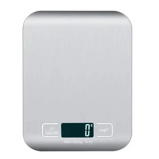 Balança Digital Cozinha Precisão 1g Display LED Aço Inox 10kg