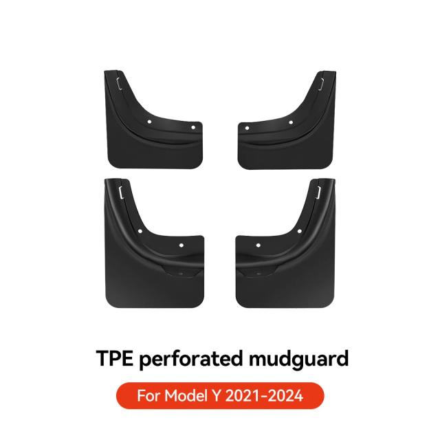YZ Para-lamas TPE para Tesla Model 3 Highland e Model Y Juniper 2021-2026 - Dianteiros e Traseiros Dedicados