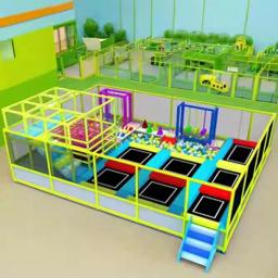 Trampolim Infantil: Trampolim para Uso Interno e Externo, Tapete de Salto, Organizador de Barracas, Parque de Trampolins - Image 3