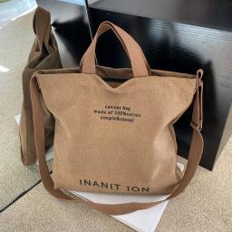Bolsas mensageiras japonesas de lona para homens e mulheres, bolsas de lona lavada e reforçada, bolsas urbanas modernas de grande capacidade. - Image 4