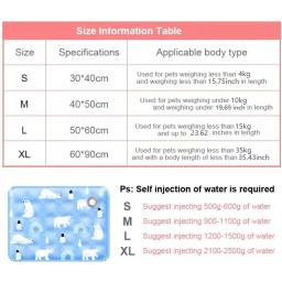 Tapete Refrescante para Animais de Estimação com Gel de Gelo, Cama Fria para Cães, Almofada de Gelo Portátil e Durável para Cães Pequenos e Grandes - Image 6