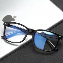Óculos Transparentes para Computador com Armação Quadrada Unissex, Anti Luz Azul, Bloqueadores de Luz, Óculos Ópticos - Image 2
