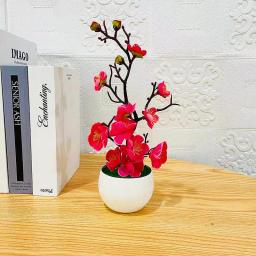 2025 quente dia das mães novas plantas artificiais bonsai pequena árvore simulação pote plantas flores falsas mesa vaso ornamentos casa - Image 2