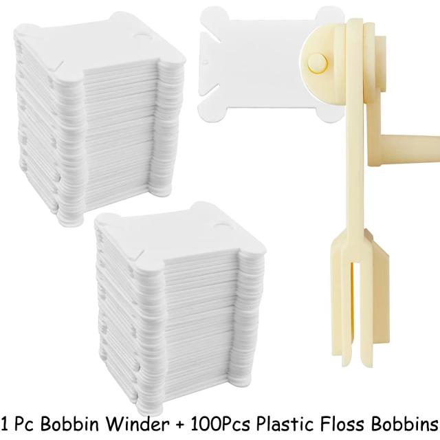 Conjunto Organizador de Fio de Plástico 50/100 Peças para Artesanato e Costura
