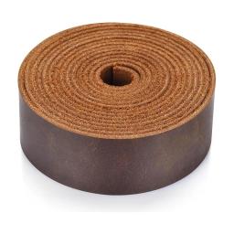 Couro genuíno, grão superior, tira de couro de gado estilo vintage, couro de cavalo louco, faça você mesmo artesanal, 1,8 mm de espessura, cera oleosa L - Image 4