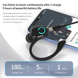 Fones de ouvido sem fio bluetooth alta fidelidade baixo com microfone hd orelha-gancho cancelamento de ruído vida à prova dwaterproof água jogo esportes música fones de ouvido - Image 6