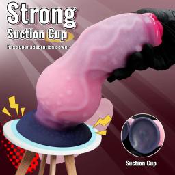 Dildo Anal Monster Dog Knot, Brinquedos Sexuais para Mulheres, Pênis de Silicone para Dilatação Anal, Masturbação Feminina, Produtos Sexuais para Adultos - Image 6
