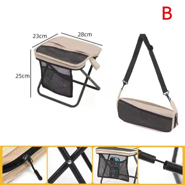 Cadeira Dobrável Portátil com Bolsa de Transporte - Leve e Compacta para Viagens