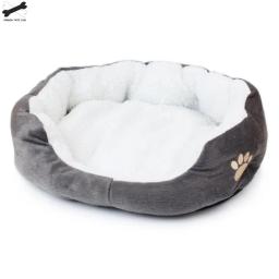 Lindamente alegria bonito animal gato cão camas para animais de estimação esteiras de pelúcia cão de estimação sofá cama de gato casa grande cobertor almofada cesta suprimentos 2810 - Image 5