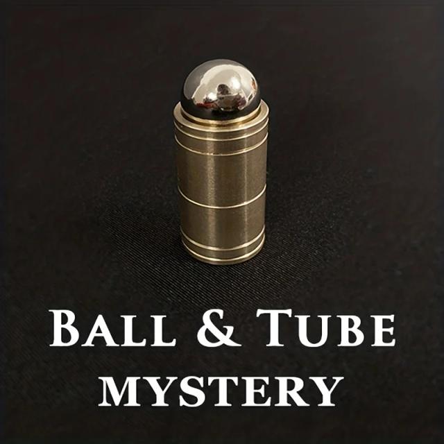 Bola e Tubo Mistério Latão Truque de Mágica Profissional