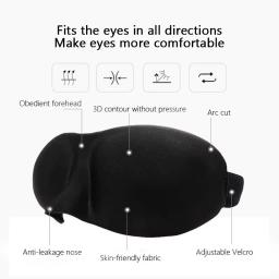 Máscara de Olhos 3D Contornada para Dormir - Bloqueio de Luz para Homens e Mulheres, Viseira Côncava para Sono Profundo e Visão Noturna - Image 4