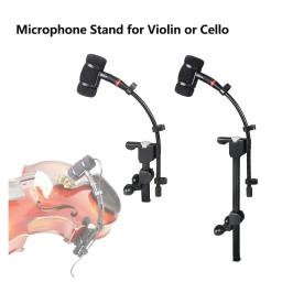 Instrumento musical microfone clipe bandolim violino violoncelo suporte de guitarra de madeira microfone rackmount braçadeira - Image 1